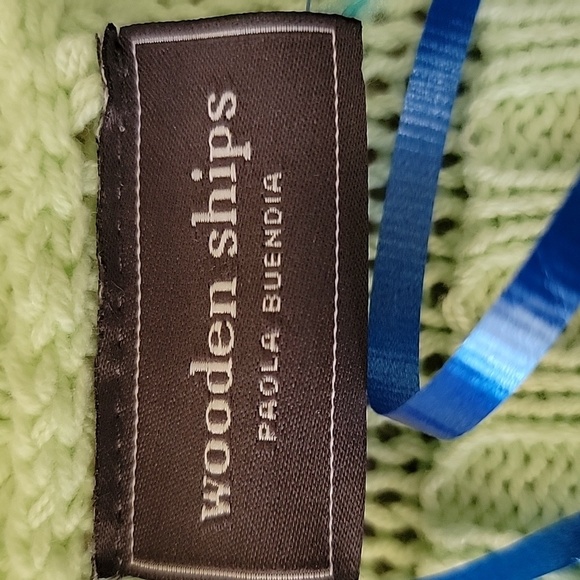 NWT Wooden Ships Pickle Ball Lightweight Crewneck Cotton Blend Sweater Size XS/S - Picture 5 of 6